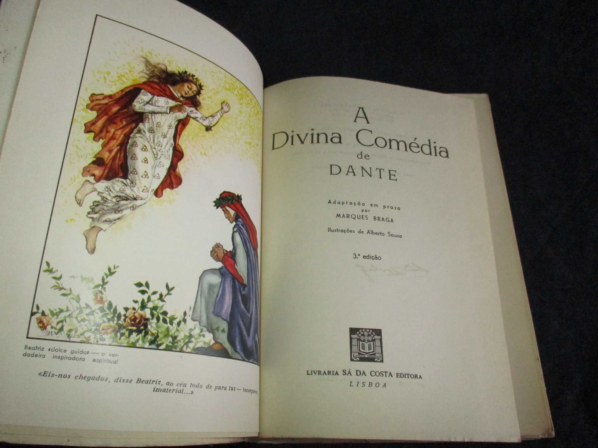 Livro Divina Comédia de Dante adaptação Marques Braga