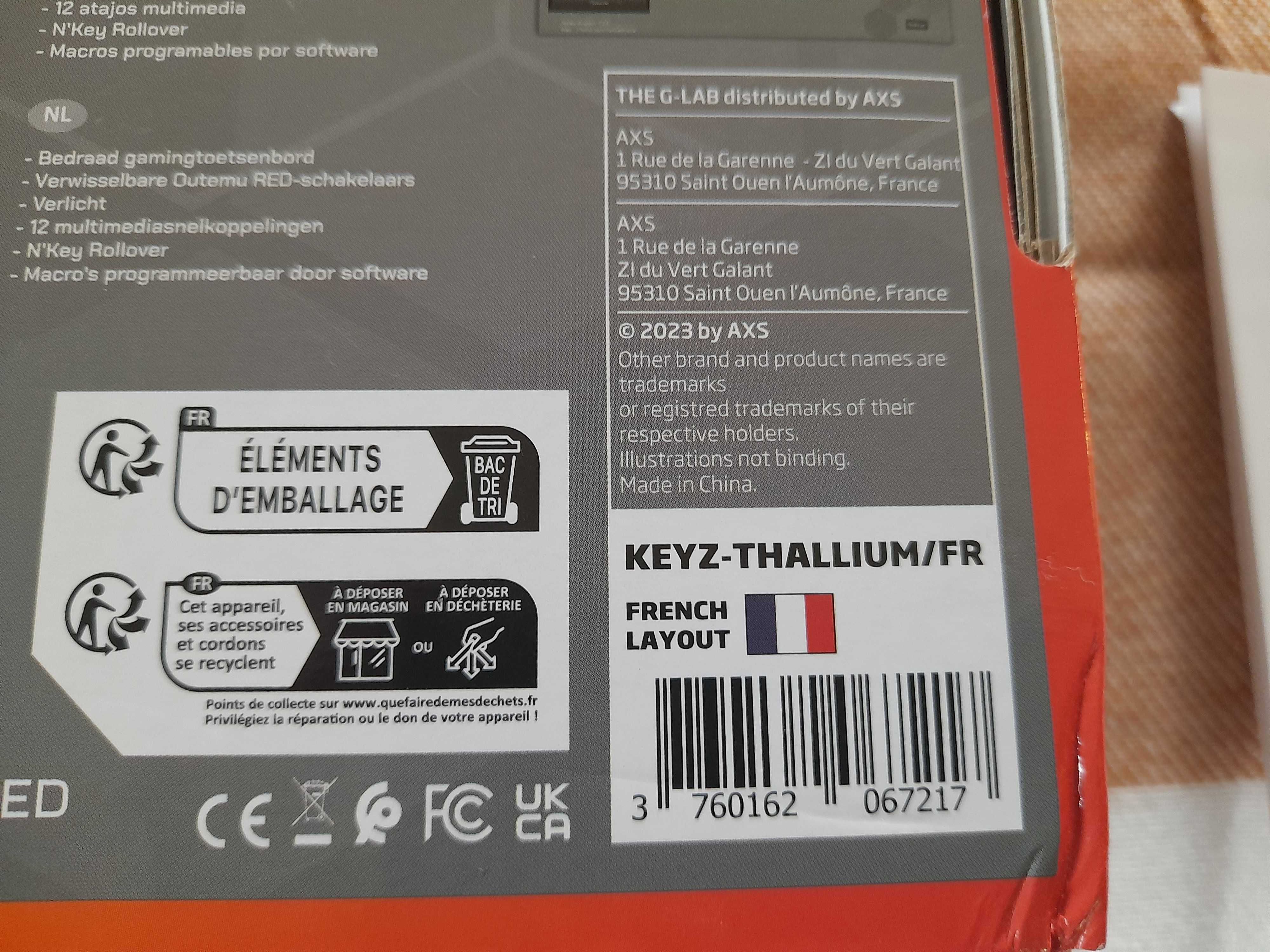 The G-Lab - Keyz Thallium - Mechaniczna klawiatura 60%