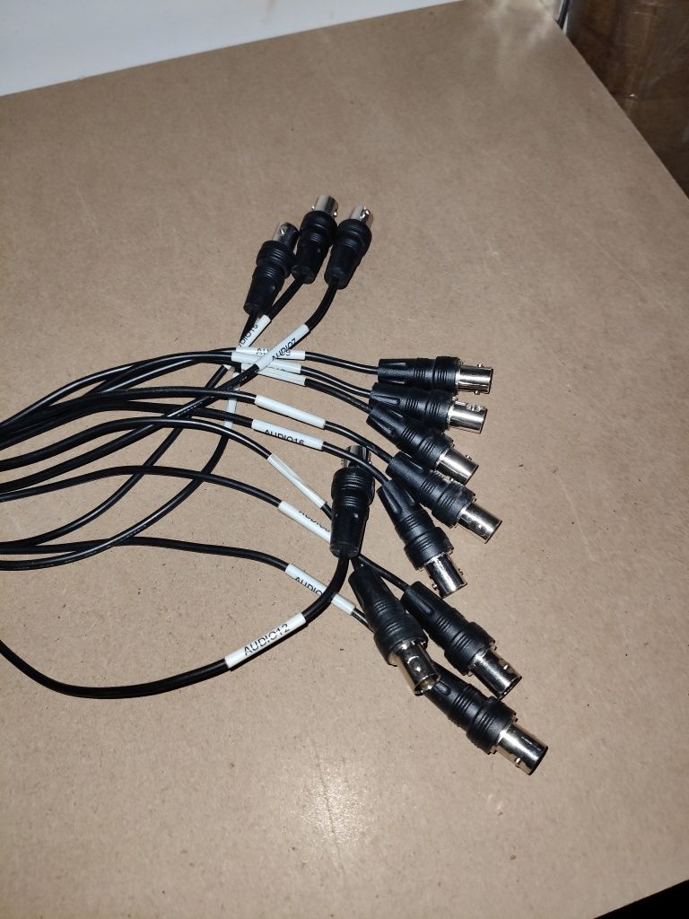 Kabel wtyczka  do rejestratora DB25 na 12 BNC