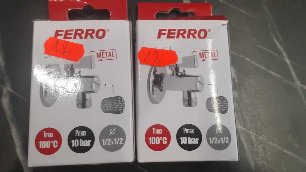 KUREK KULOWY kątowy z filtrem i rozetą G1/2XG1/2,GZ-GZ (2 SZT)