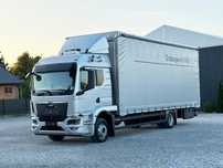 MAN TGM 15.290 / ACC / FULL LED / KLIMA POSTOJOWA / PODNOSZONY DACH / Z NIEMIEC  Pierwszy właściciel / książka serwisowa / nawigacja / najwyższa kabina