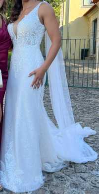 Vestido de Noiva Rosa Clará - modelo Karen