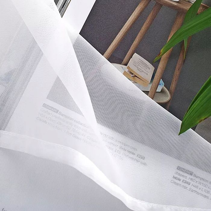 Firanka Woal Śnieżnobiała 150x400 cm z Taśmą