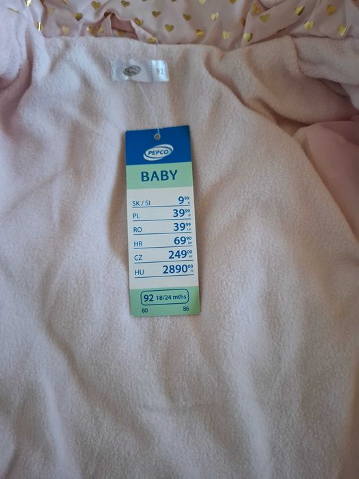 Kurtka zimowa PEPCO rozmiar 92 nowa