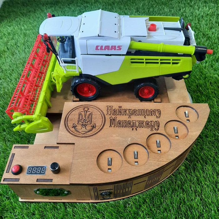 Автобармен Наливатор Комбайн на 4 і 5 і 6 чарок GREEN і Claas