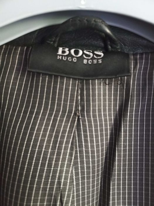 Hugo Boss - elegancka marynarka męska skórzana
