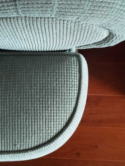 Sofa de 3 lugares, côr azul mar