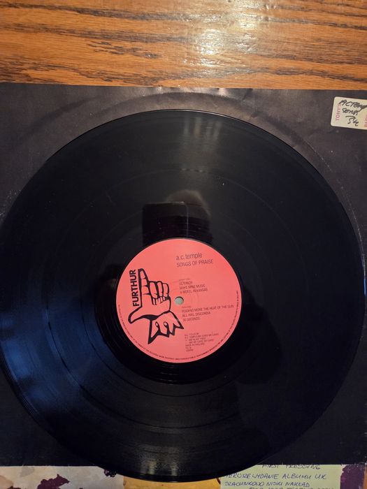 A.C. TEMPLE - Songs of  Praise, 1987, UK, Further Records,