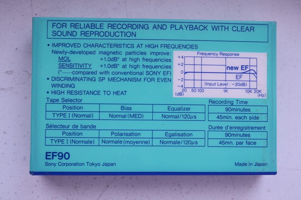 Аудио кассета Sony Super EF 90