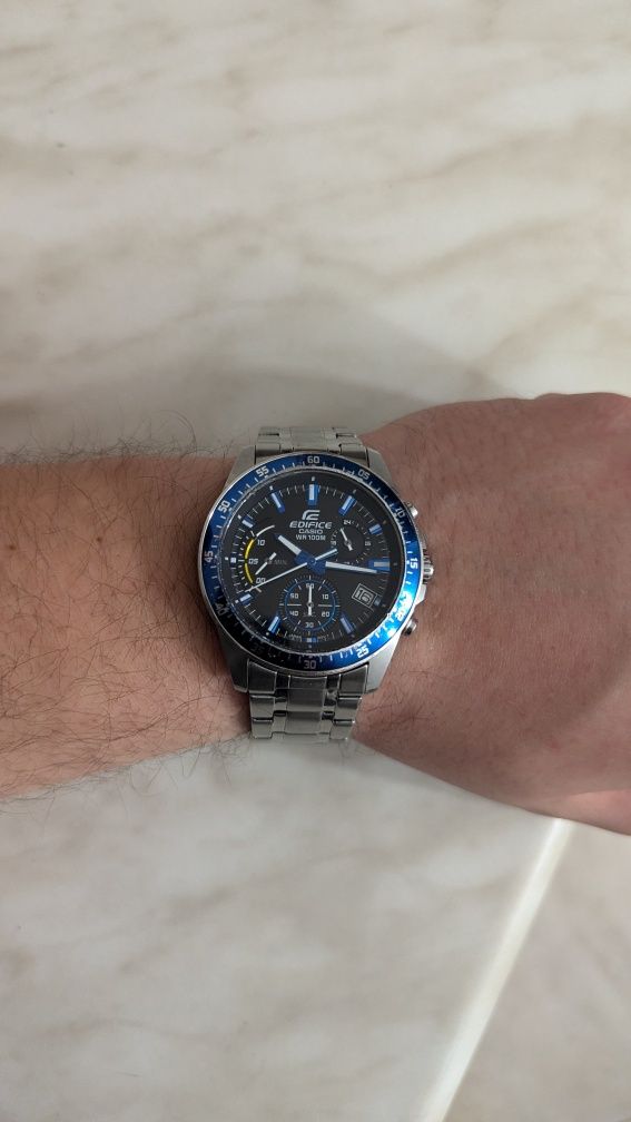 Часы Casio edifice EFV 540 chronograph, годинник хронограф касіо