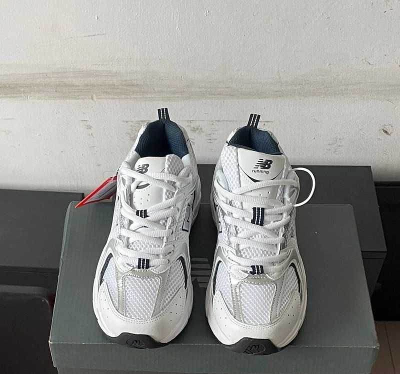 New Balance530_White Sneakersy Damskie_Moda Solidne 36