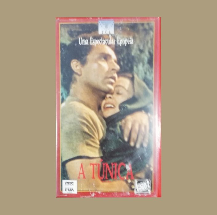 Filme "A Túnica" em formato VHS original, 1953