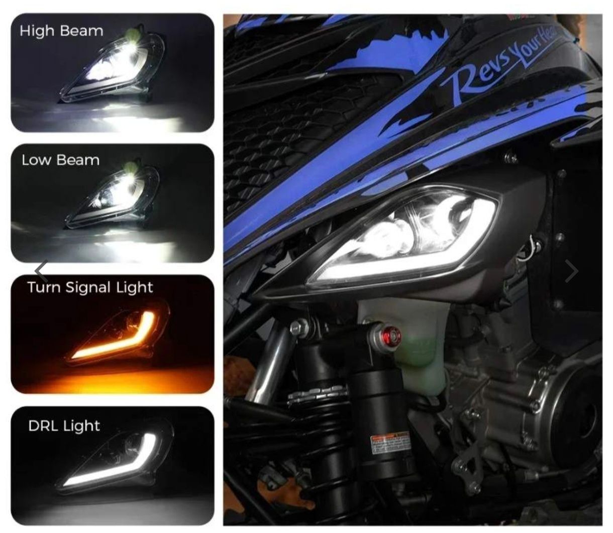 Lampa full LED Yamaha Raptor yfm 350 700, yfz 450