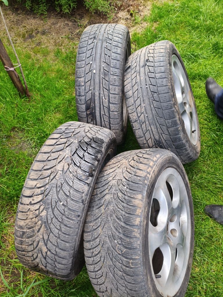 Felgi Alfa Romeo 156 + Opony - całe koła w świetnym stanie! 225/45 R17