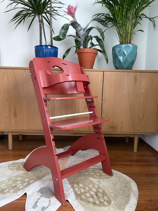 Krzesełko drewniane do karmienia Childhome