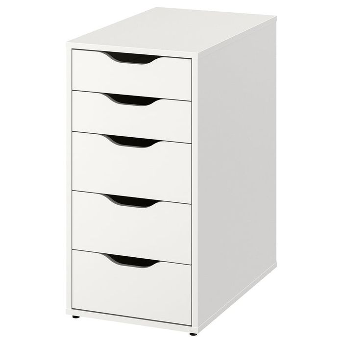 Szafka biurowa, komoda z szufladami Alex Ikea, biała super stan