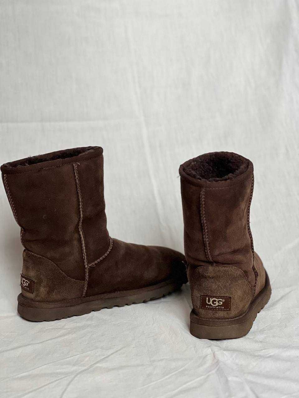Cапоги ботинки UGG угги уггі зимові коричневі замша 37 розмір оригінал