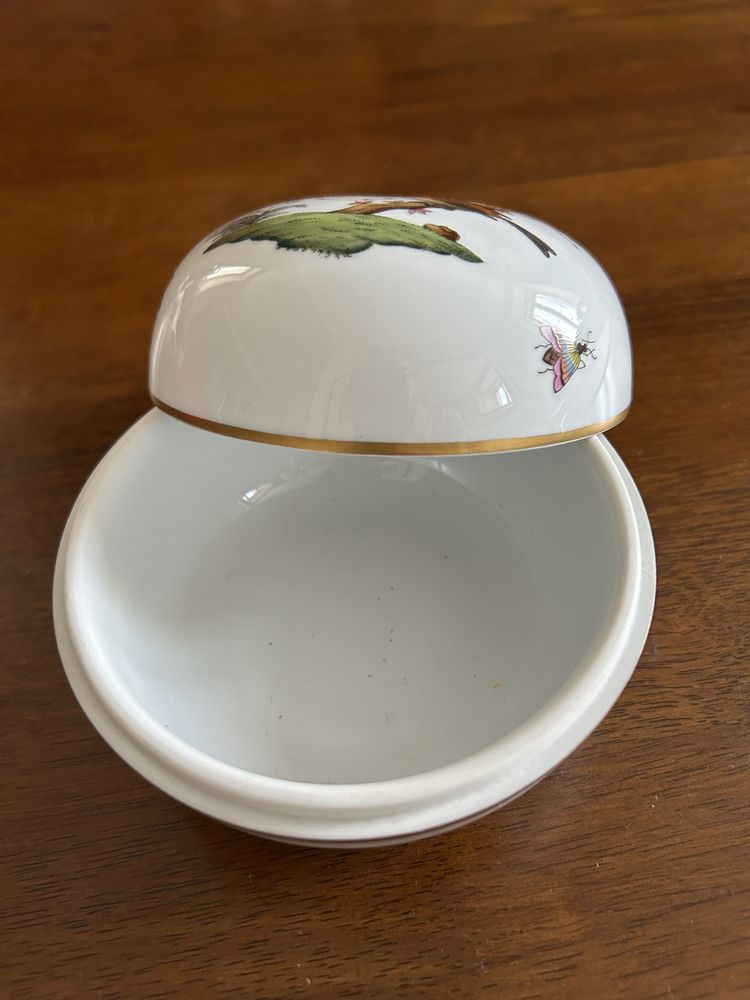 Caixa porcelana Herend Rothschild birds