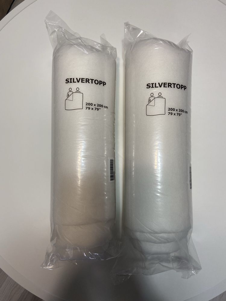 Dwie koldry ikea silvertopp 200/200cm nowe