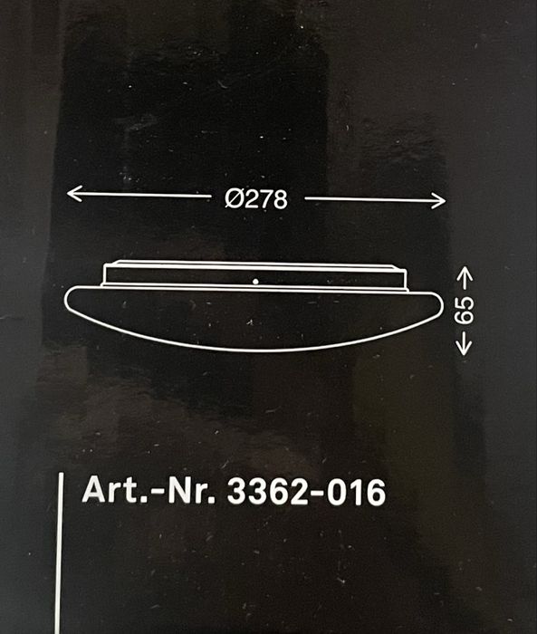 Briloner LED okrągły, lampa sufitowa 27.8cm biały - Czujnik Ruchu