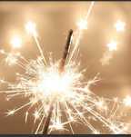 Sparklers estrelas para casamentos e festas