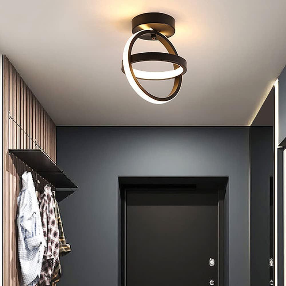 Lampa Sufitowa Plafon Żyrandol Czarna Led Loft 3 Kolory Wisząca