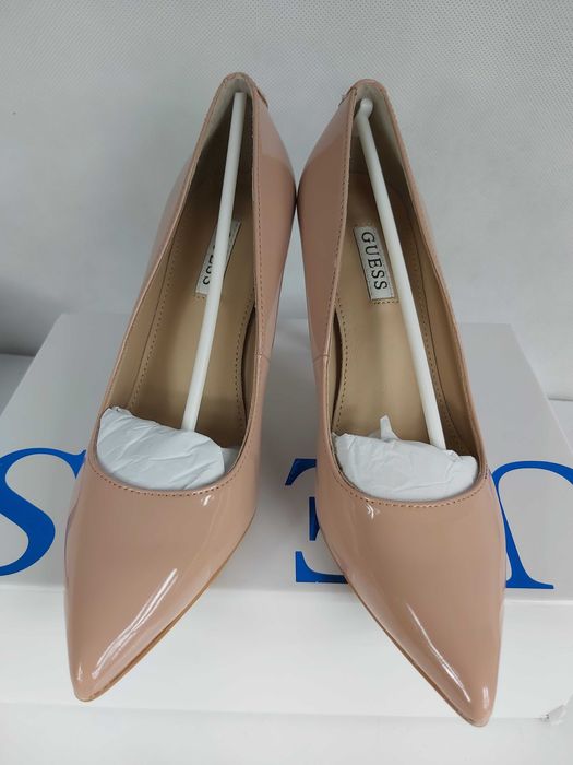 ‼️NOWE czółenka lakierowane GUESS klasyczne nude cieliste 36 a 316 róż