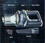 Автомобільний бездротовий пилосос Car vacuum cleaner LY-816