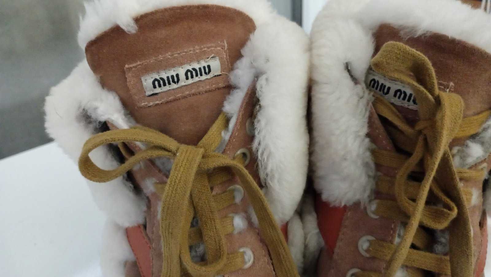 Зимові черевики miu miu