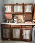 Stylowy drewniany Kredens kuchenny -vintage