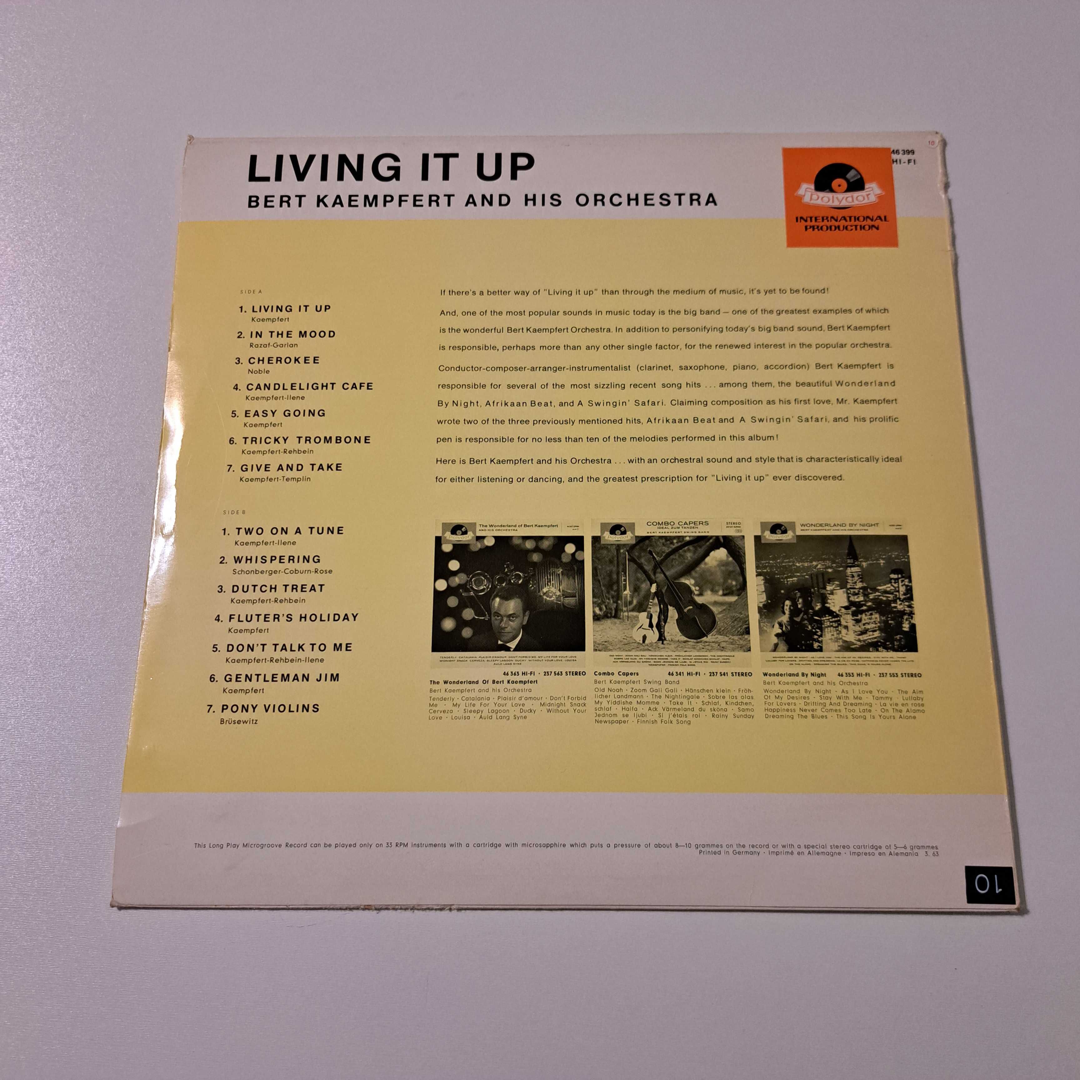 Płyta Winylowa  Bert Kaempfert - Living It Up