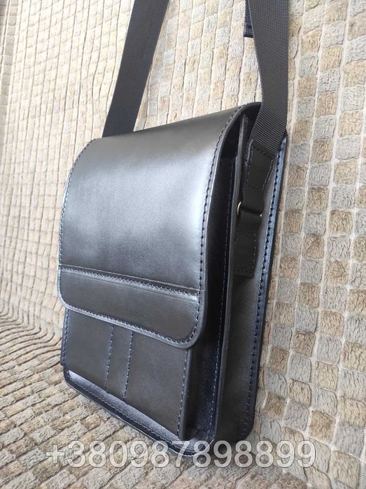 Чоловіча шкіряна сумка через плече сумка кобура для носіння зброї