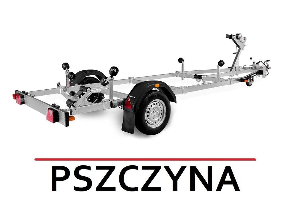 Brenderup 18100B 1000kg 5,5m ŁÓDŹ PODŁODZIOWA PRZYCZEPA NOWA!  Promocja! Wysoka jakość! Hamowana; Przyciągarka taśmowa; Rolki