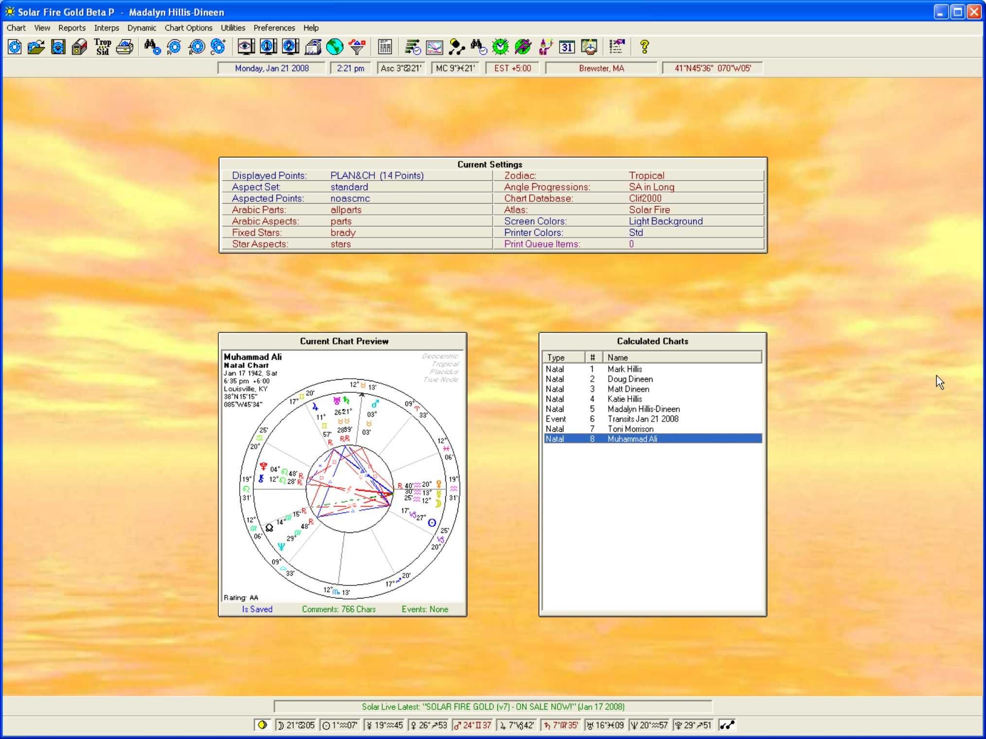 Астрологическая программа Solar Fire Gold v.7