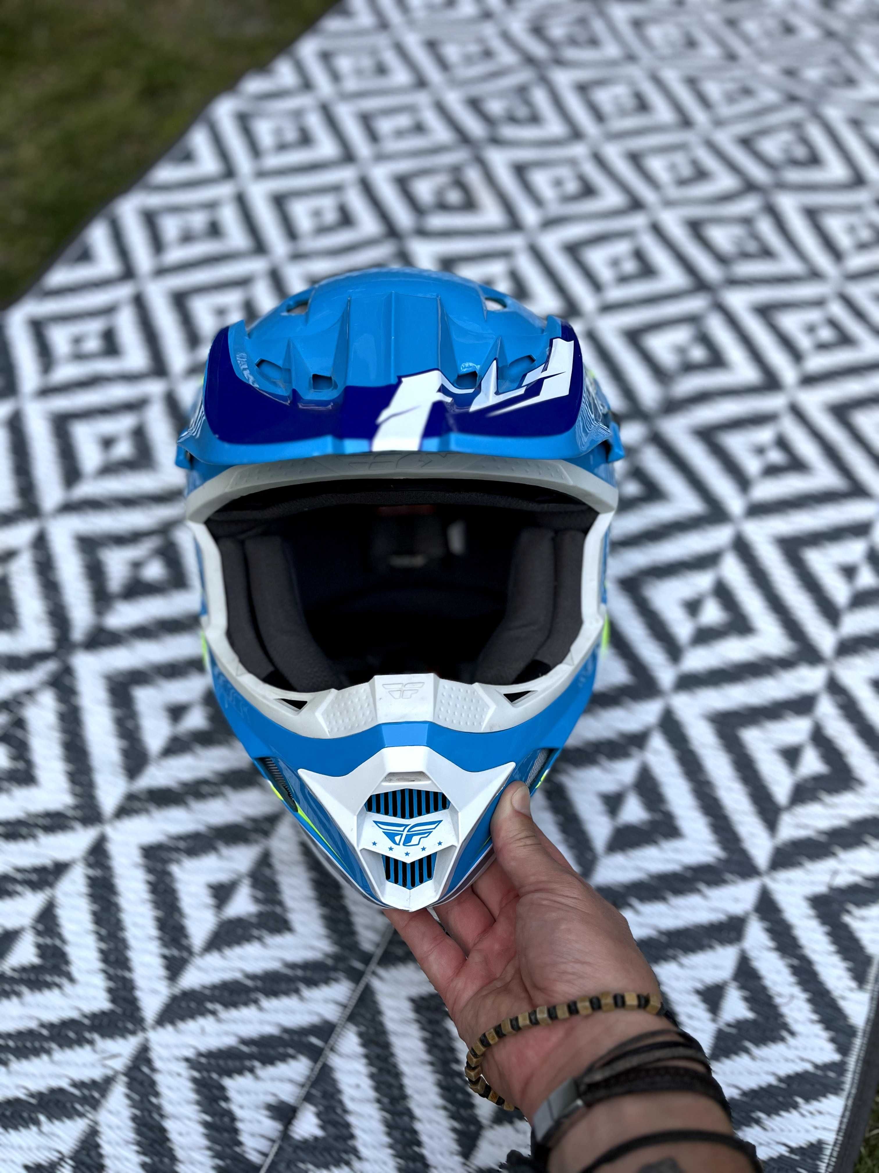 Kask Enduro/Cross - Fly Racing Kinetic -PRAKTYCZNIE NOWY /2 razy użyty