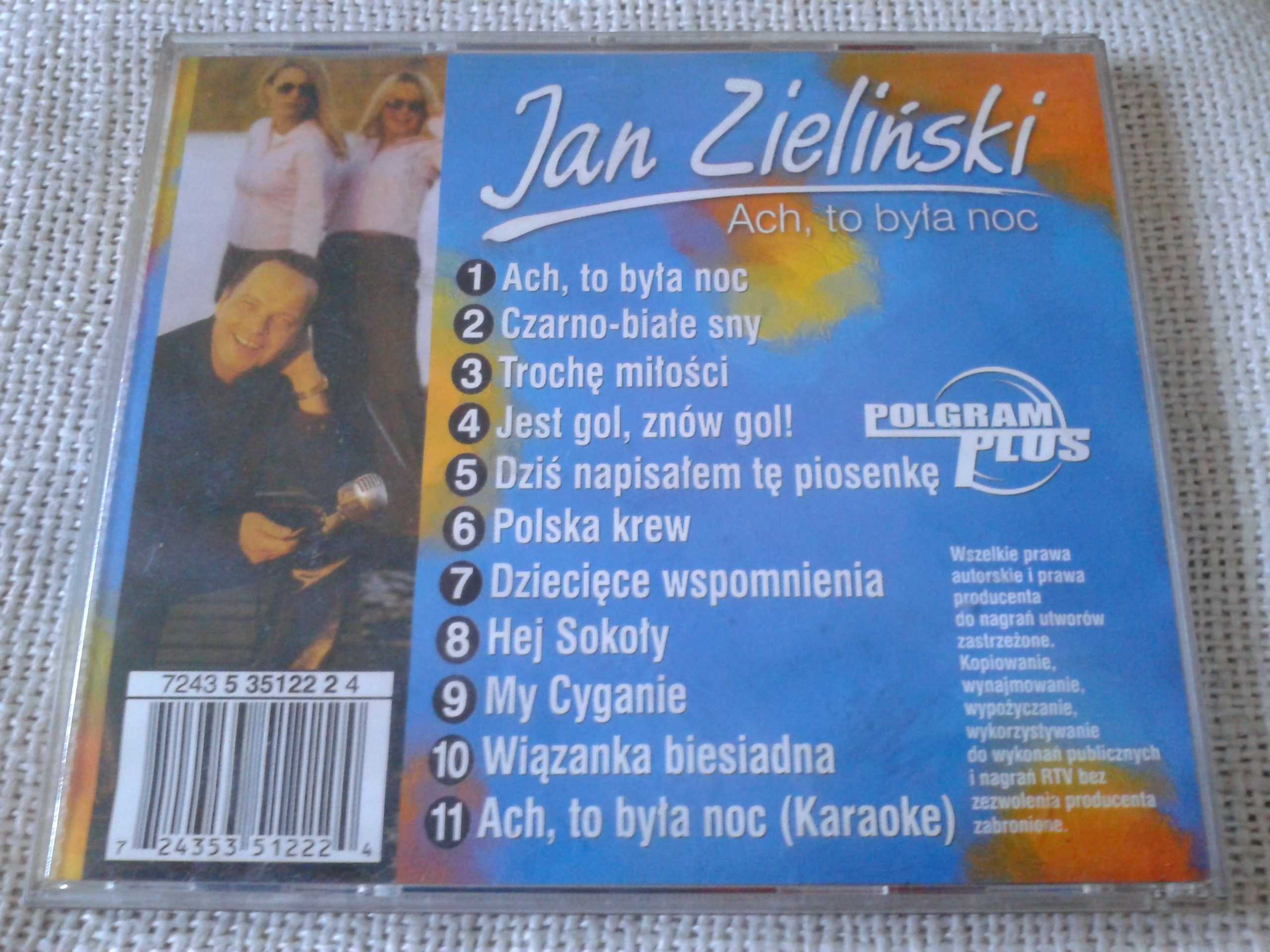Jan Zieliński – Ach, To Była Noc  CD