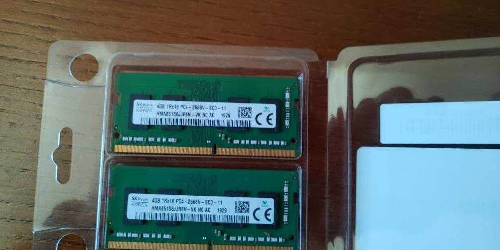 2x 4gb Ram SODIMM 2666