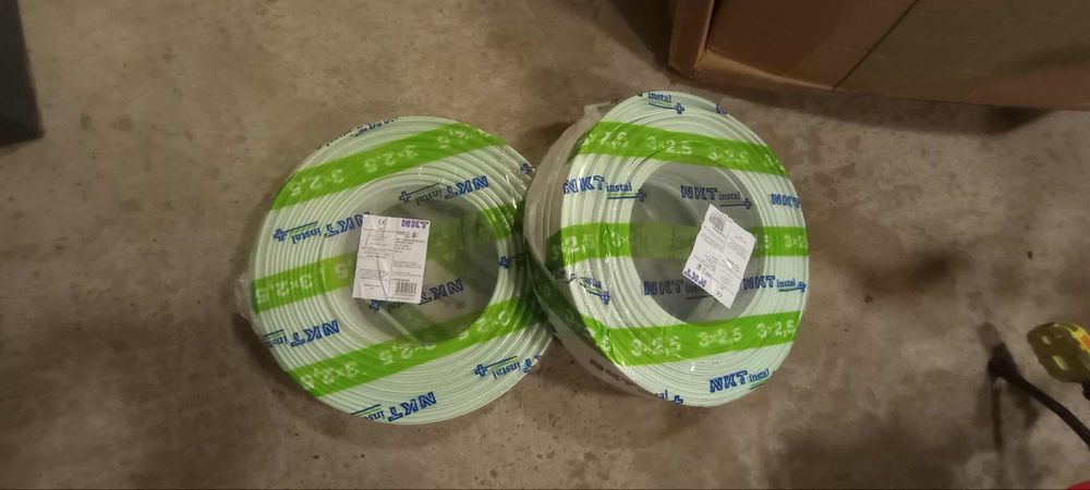 Przewód kabel płaski ydyp 3x2.5 NKT 100m