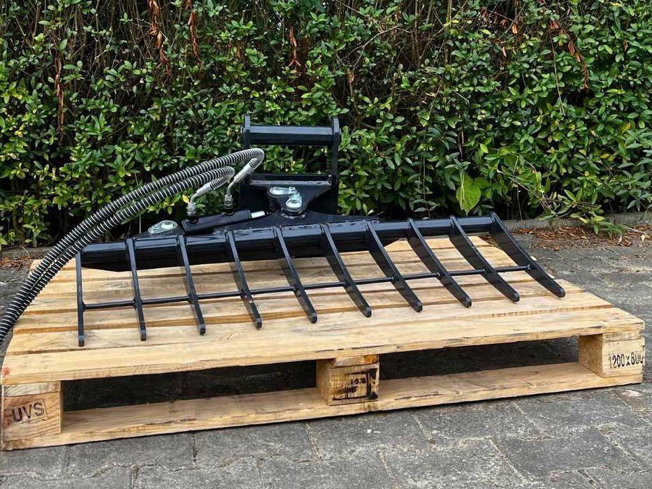 Grabie hydrauliczne zgrabiarka łyżka grabiąca 100 cm Szybkozłącze Nowe