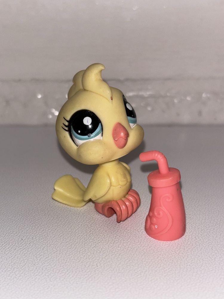 LITTLEST PET SHOP figurki kanarek papuga gołąb