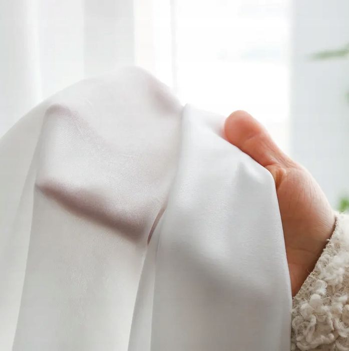 Firana Gotowa Na Taśmie Woal Żabki 145X240 Biała