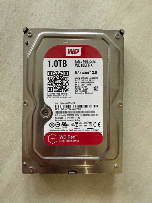 Жорсткий диск Western Digital Red 1TB 5400rpm