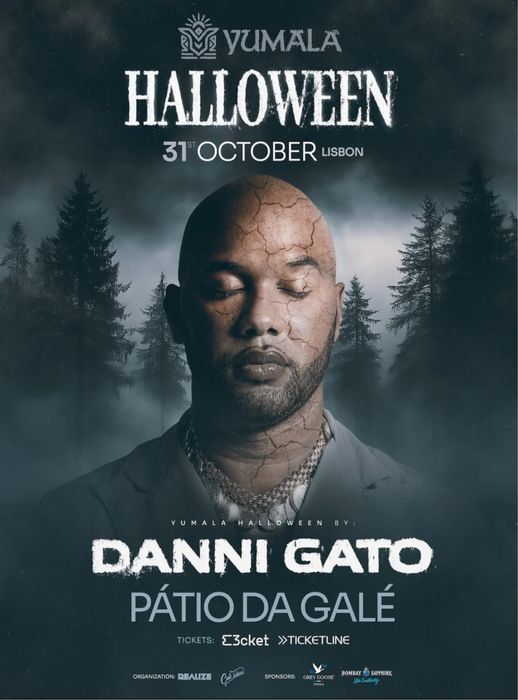 Bilhete para Festa de Halloween Danni Gato