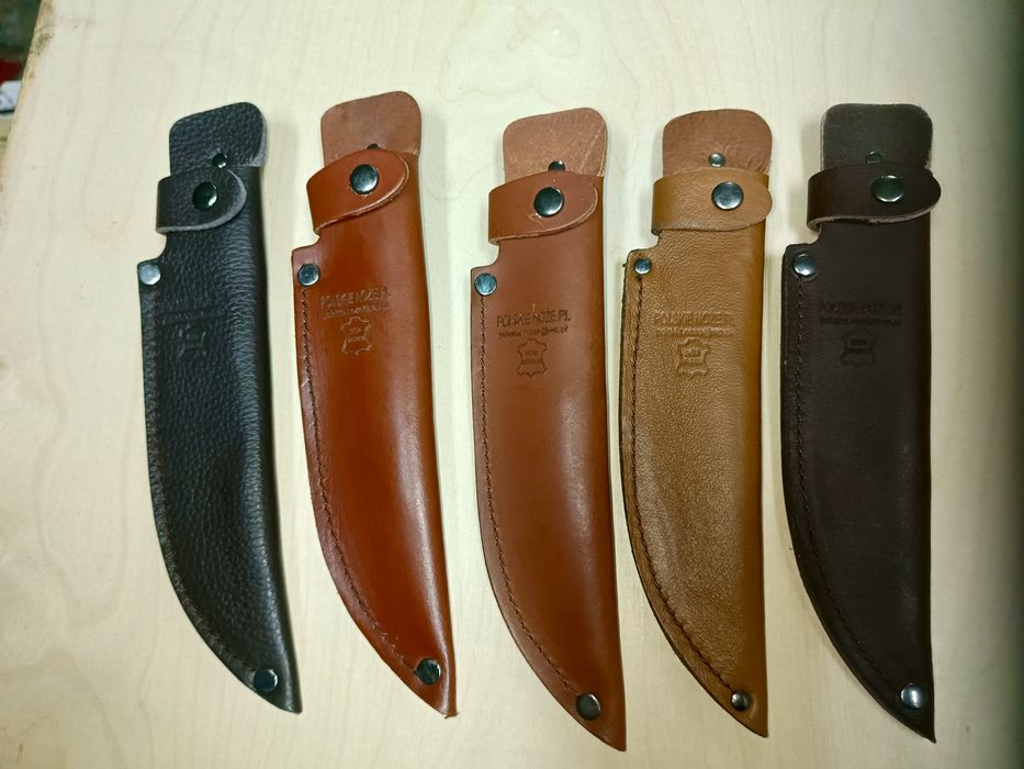 Skóra pokrowiec myśliwski na nóż