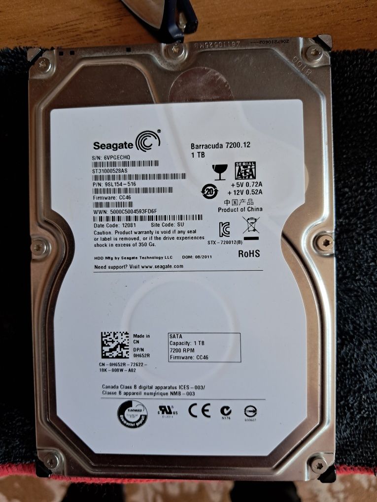 Жесткий диск 1 тб. Seagate Barracuda 7200