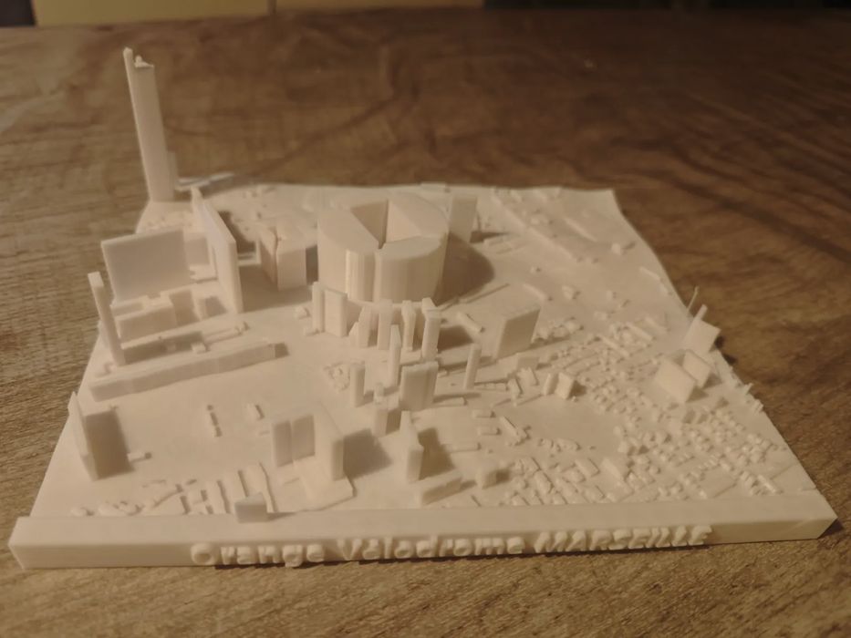 Maqueta Estádio Vélodrome de Marselha - 3D