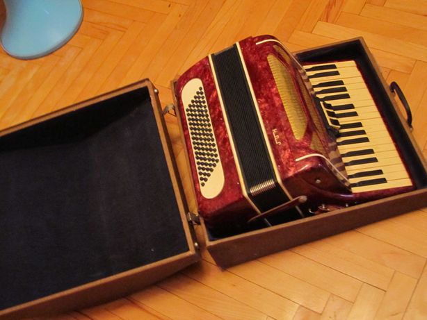 аккордеон с чемоданом, отличное состояние и прекрасное звучание
