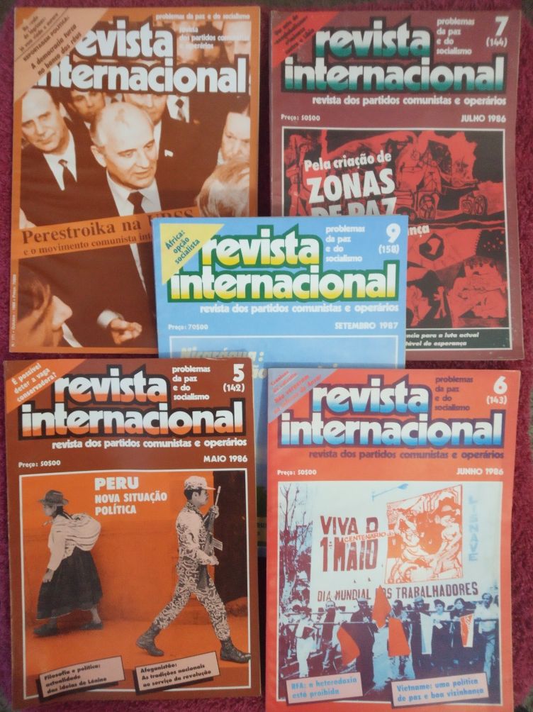 40 edições da REVISTA INTERNACIONAL anos 70 e 80
