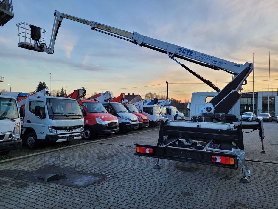 Renault podnośnik koszowy zwyżka 20 m z jib cte multitel mj gsr socage