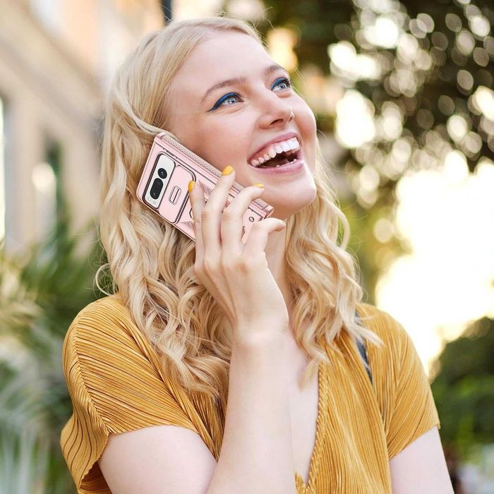 MATEPROX etui pancerne do Google Pixel Fold 5G 360 holder różowe złoto